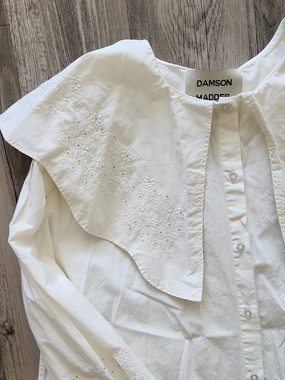 Damson Madder Big Embroidered Collar Size 10 Dress - Picture 4 of 7